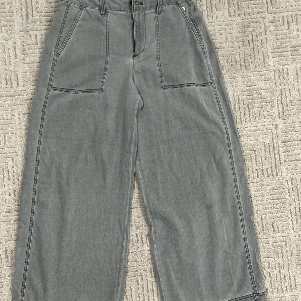 GAP Charcoal Wide Leg Flare Women's Jeans/Pants - Picture 3 of 15